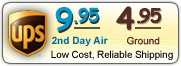 $9.95 ups 2nd day air shipping