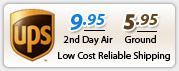 $9.95 ups 2nd day air shipping