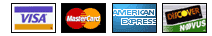 WE accept Visa, MasterCard, American Express and Discover