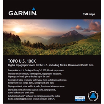 Garmin MapSource Topo U.S. 100K 2013 DVD