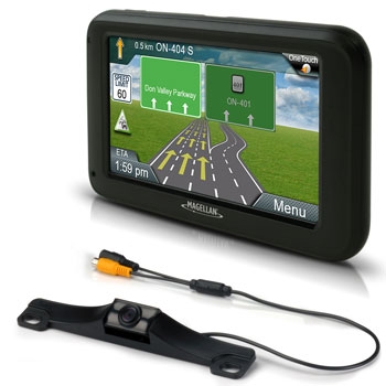 Magellan RoadMate 5255T LM Backup Camera Bundle