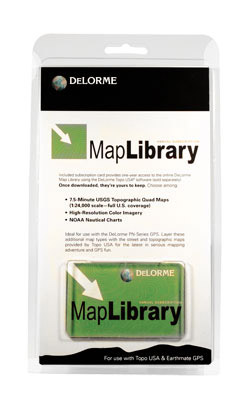 DeLorme Map Library Subscription Card