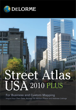 DeLorme Street Atlas 2010 Plus DVD