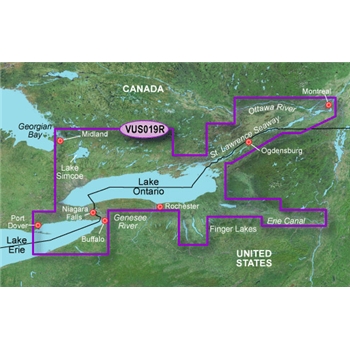 Garmin Bluechart G2 Vision Lake Ontario Chart - VUS019R