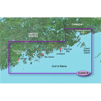 Garmin Bluechart G2 Vision North Maine Chart - VUS001R