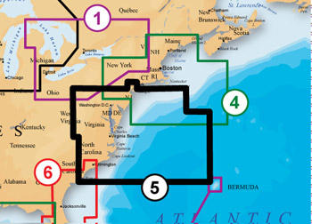 Navionics Platinum Plus XL3 905P+ - US Mid-Atlantic and Canyons on CF