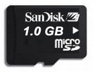 microSD Datacard Blank 1GB