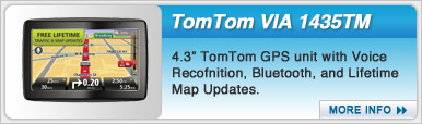 TomTom VIA 1435TM Car GPS System with Lifetime Maps