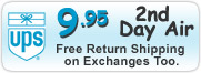 UPS 9.95 Shipping Free Return Shipping