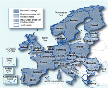 Europe Maps   on Detailed Gps Map Of Europe  Garmin City Navigator Europe Nt 2010 30