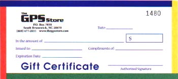 Gift certificate