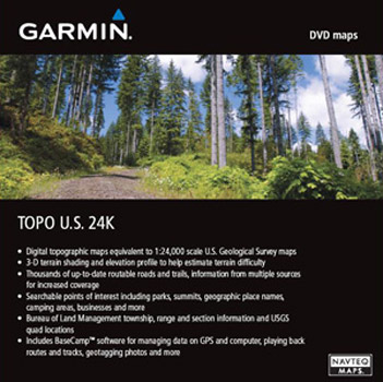 Garmin 24K Topo U.S. North Central DVD
