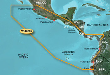 Garmin Bluechart G2 Vision Central America West - VSA008R