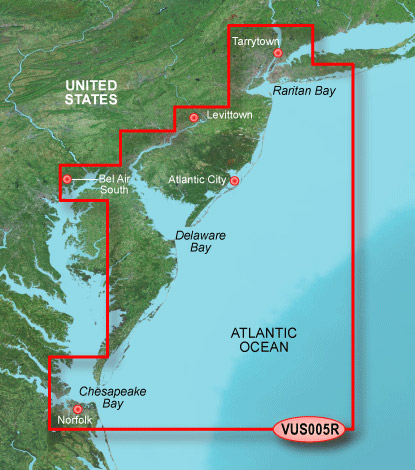 Garmin Bluechart G2 Vision NY / NJ Chart - VUS005R