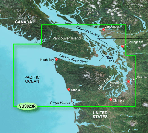Garmin Bluechart G2 Vision Seattle Chart - VUS023R
