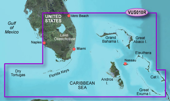 Garmin Bluechart G2 Vision Southeast Florida Chart - VUS010R