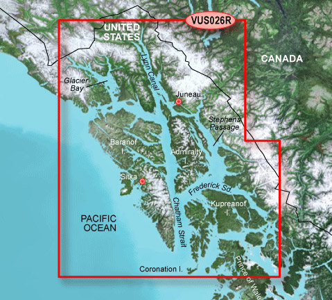Garmin Bluechart G2 Vision Wrangell Juneau Sitka Chart - VUS026R