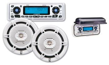 Poly-Planar MR40 AM/FM/CD Stereo and Speaker Package
