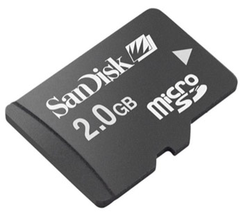microSD/SD Datacard Blank 2GB