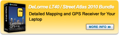 DeLorme Earthmate LT40 GPS with Street Atlas 2010