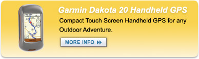 Garmin Dakota 20 Touch Screen Handheld GPS