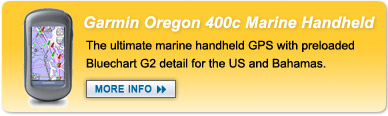 Garmin Oregon 400c Marine Handheld GPS with Touch Screen Display