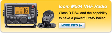 Icom M504 Black Fixed Mount VHF Marine Radio