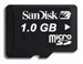 microSD Datacard Blank 1GB