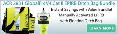ACR 2831 GlobalFix v4 Cat II EPIRB Ditch Bag Bundle