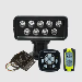 ACR RCL-100 LED Search Light Black with URP-103, URC-104 and URH-103
