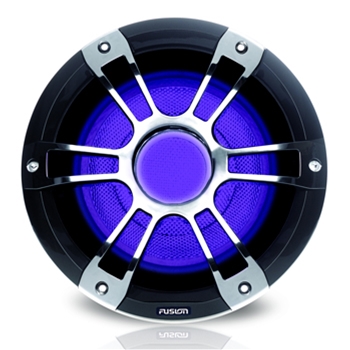 Asser George Eliot Tyggegummi Fusion 12” Subwoofer Chrome with LED Lights | The GPS Store