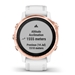 Garmin Fenix 6s Pro Rose Gold with White Band GPS Watch