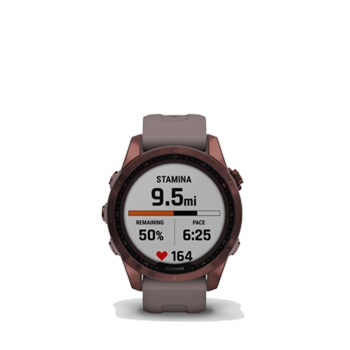 Garmin Fenix 7s Sapphire Solar Dark Bronze Titanium with Shale Gray Band