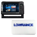 Lowrance Eagle 7 with C-Map Discover Charts and Tripleshot Transducer with Protective Cover Bundle 