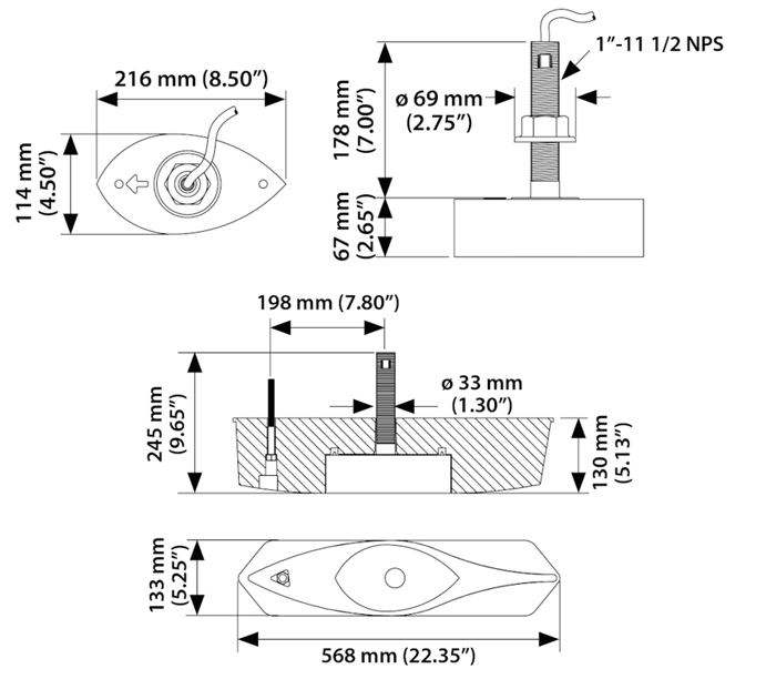 B260 Dimensions B260 Dimensions