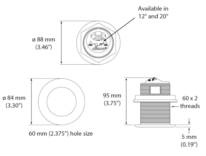 B60 Dimensions B60 Dimensions