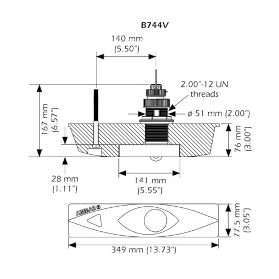 B744V Dimensions