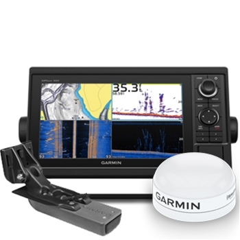 Garmin GPSMAP 1042xsv GN+ with Transducer and GXM54 Weather Bundle