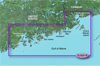 Garmin Bluechart G3 Vision North Maine Chart - VUS001R