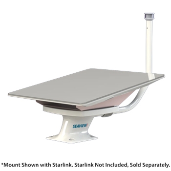 Seaview 5” Forward Mount with Plate and LED Light Bundle for Starlink