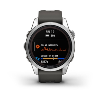 Garmin fenix 7S Pro Solar Silver with Graphite Band