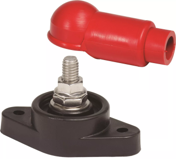 Blue Sea 3/8" Power Post with Red Boot