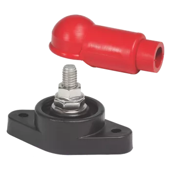 Blue Sea 3/8" Power Post with Red Boot