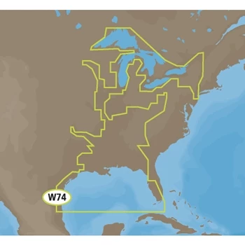 C-MAP MAX Wide NA-M023 Gulf of Mexico, Great Lakes and Rivers on SD