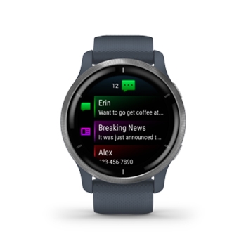 Garmin Venu 2 AMOLED GPS Smartwatch Granite Blue