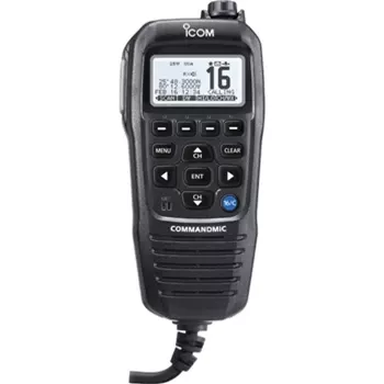 Icom HM 195G CommandMic IV Black with White LCD Display