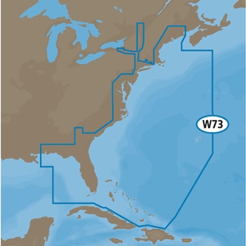 C-MAP MAX Wide NA-M022 East Coast and Bahamas on SD