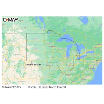 C-Map Reveal Lakes NA-Y212 - North Central  