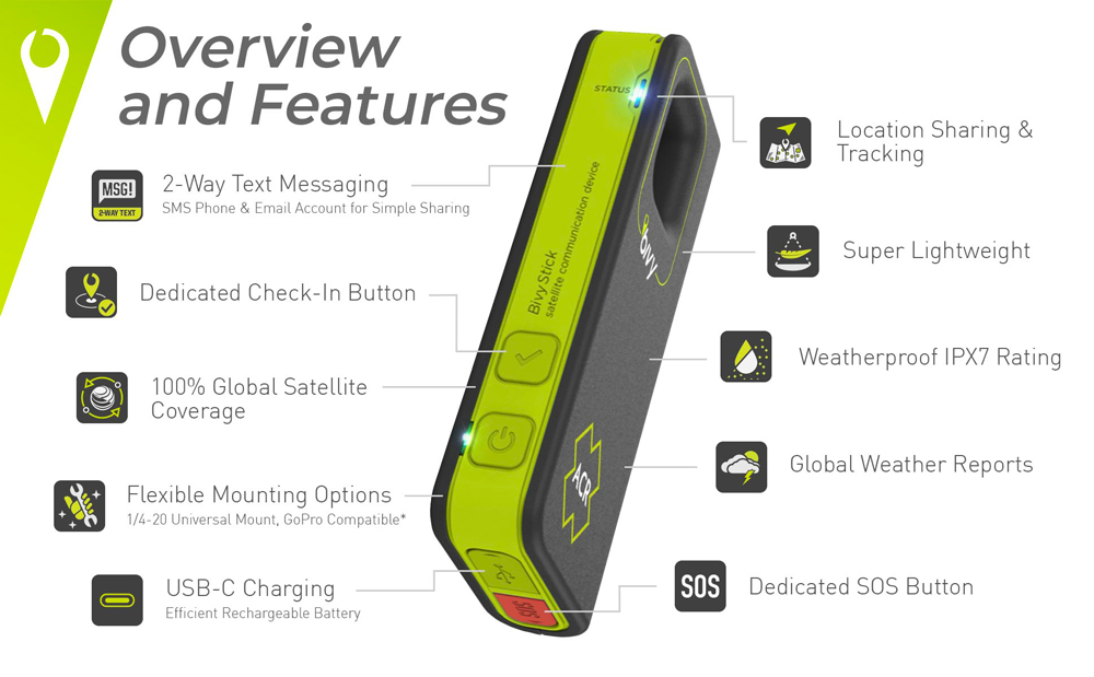 Bivy Stick Features