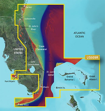 Garmin Bluechart G3 High Res Relief-Shading